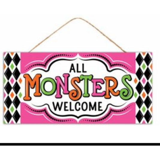 Monsters Sign