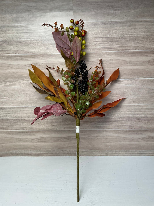 Fall Leaf Bush with Bulbs