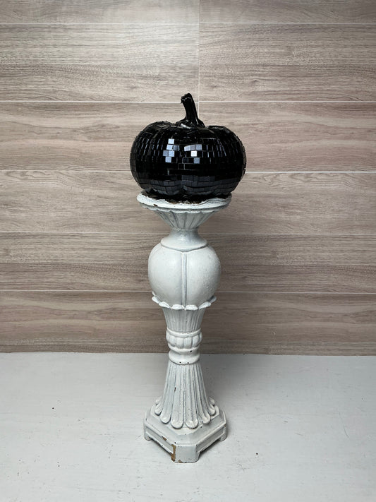 4.5" MIRROR PUMPKIN - Black