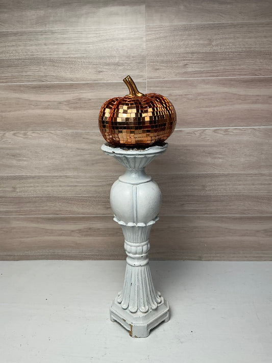4.5" MIRROR PUMPKIN - Orange