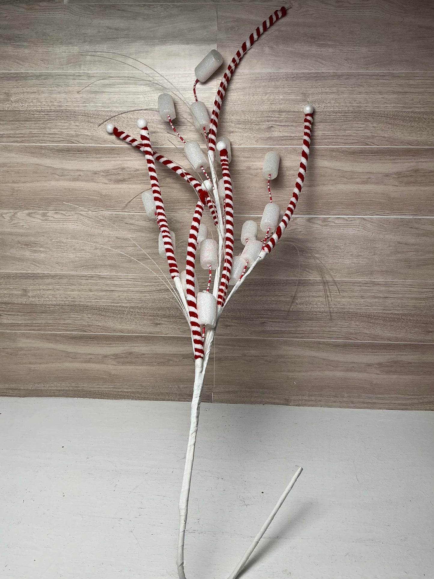 34" PEPPERMINT STICK MARSHMALLOW SPRAY