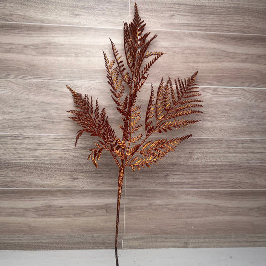 Copper Glitter Fern