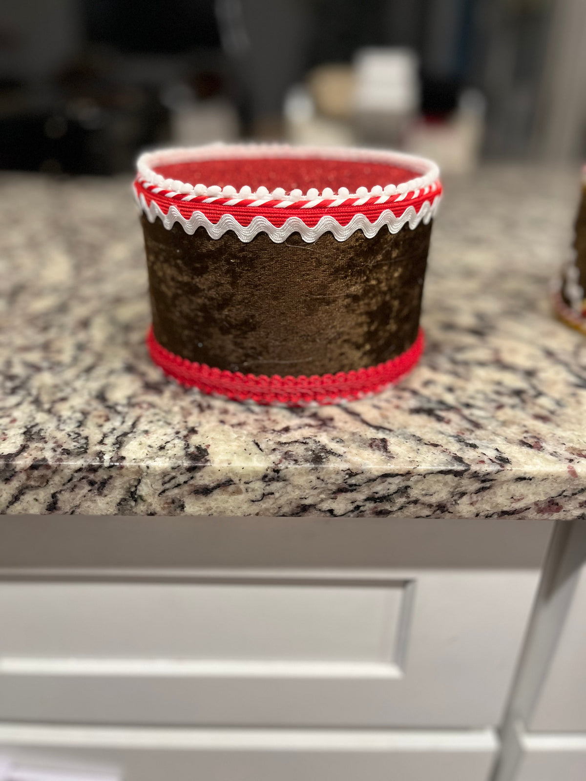6" X 4" L Gingerbread Drum Decoration