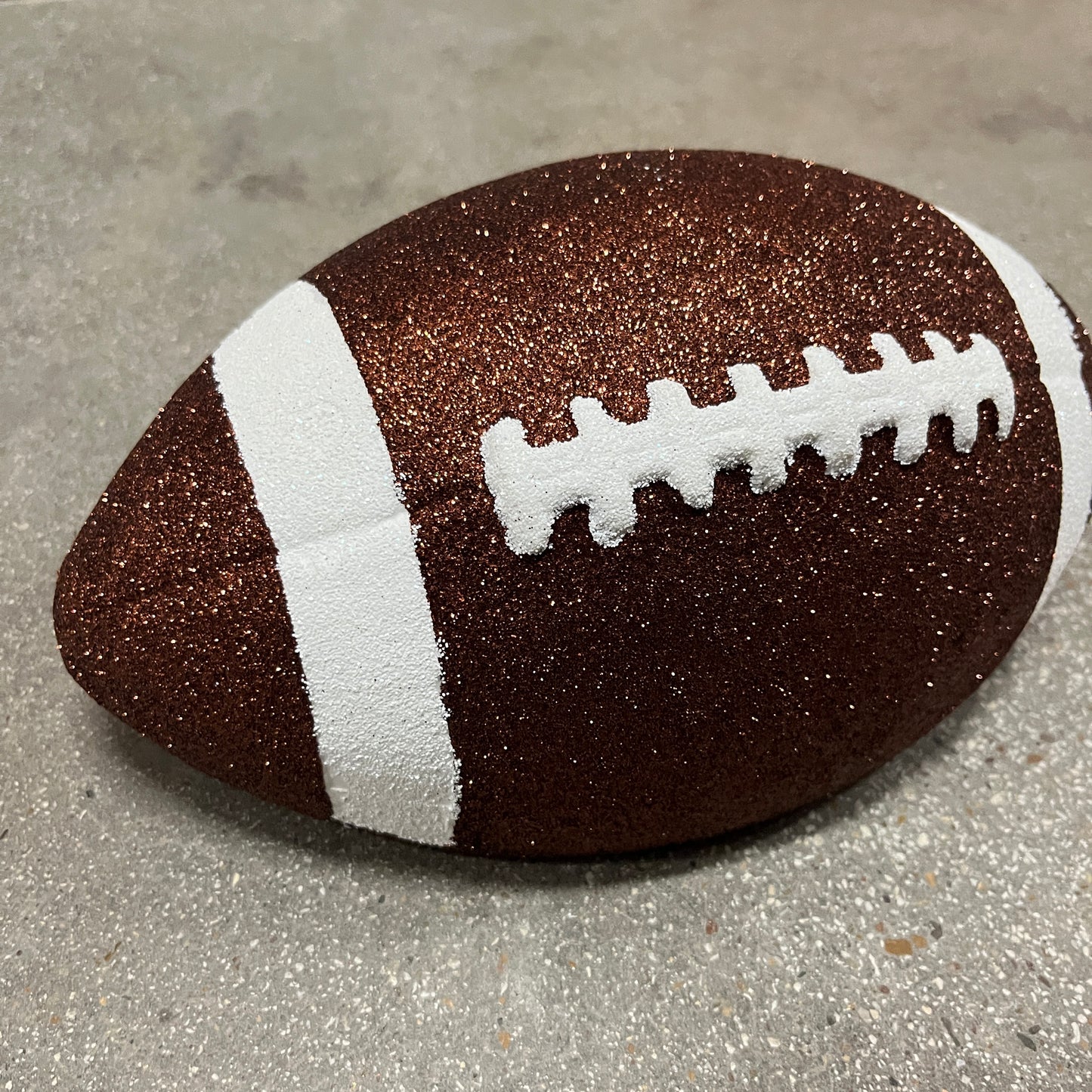11" Football Attachment Metallic Glitter Brown