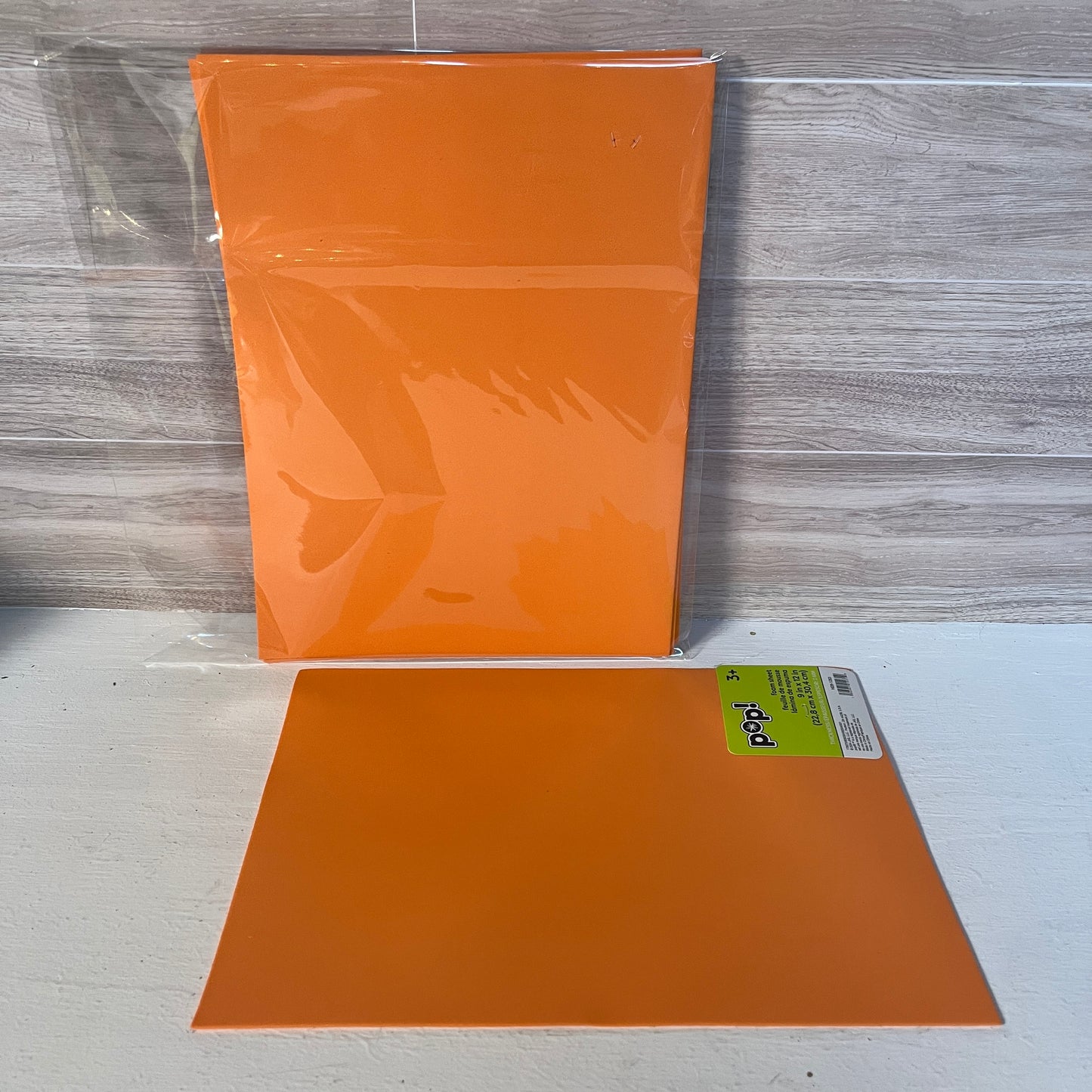 8X12 Matte Orange Non-Adhesive Foam Sheets (5)