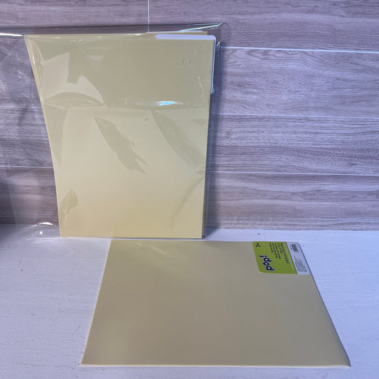 8X12 Matte light yellow Non-Adhesive Foam Sheets (5)