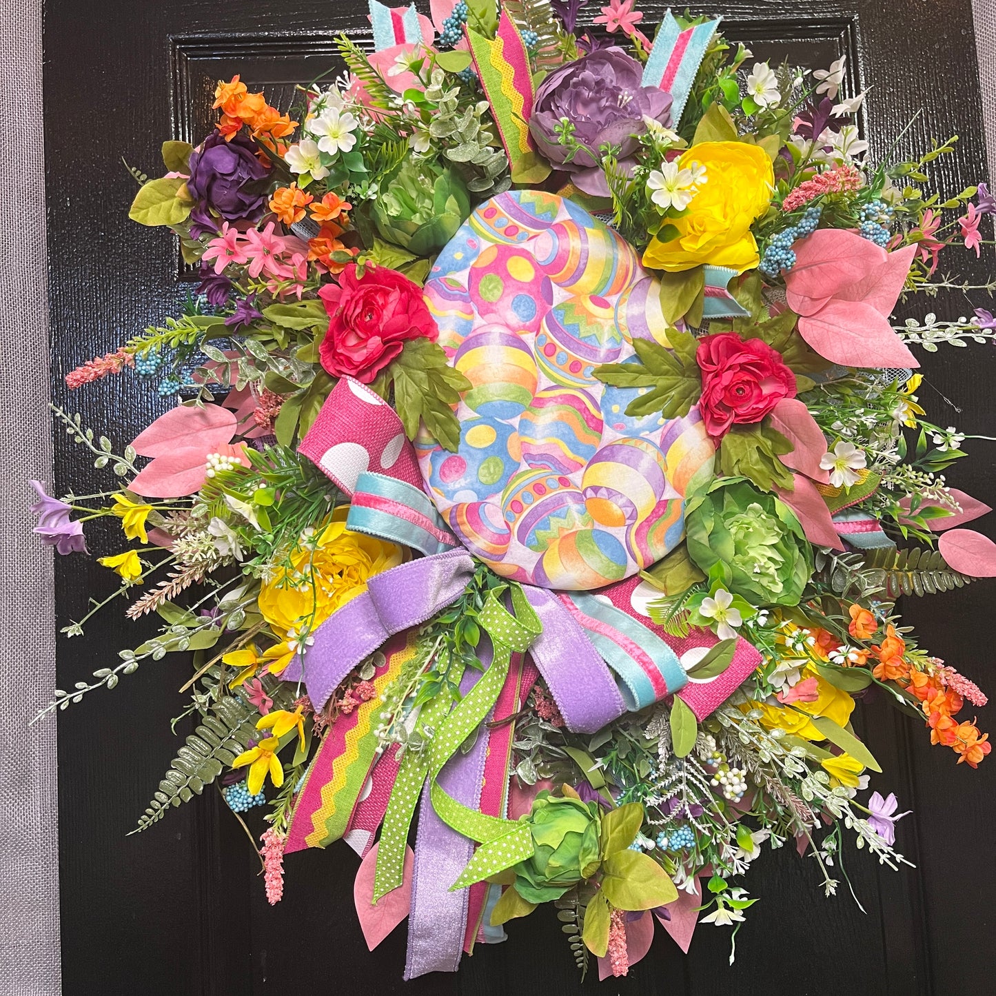 Easter Egg Floral Attachment Wreath