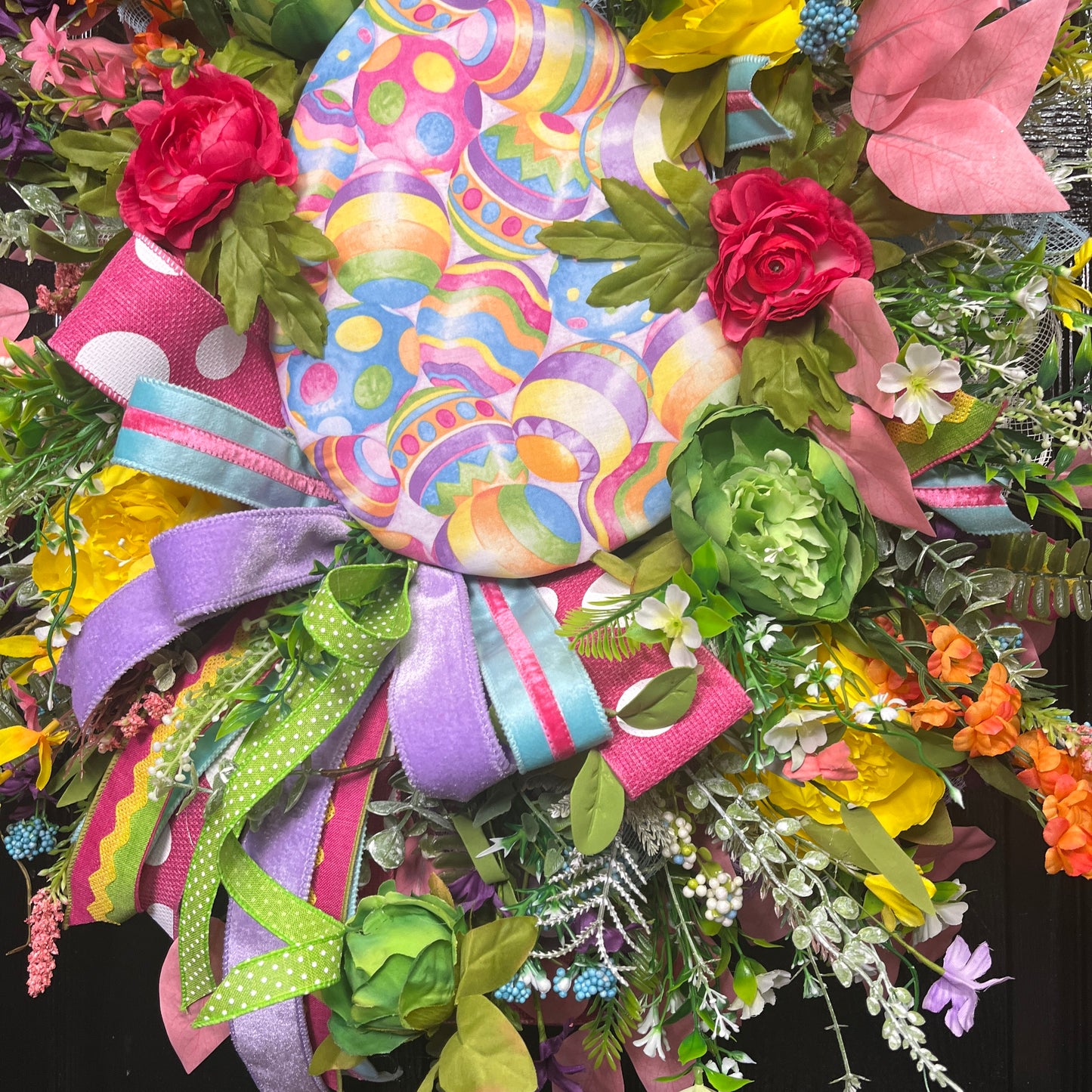 Easter Egg Floral Attachment Wreath
