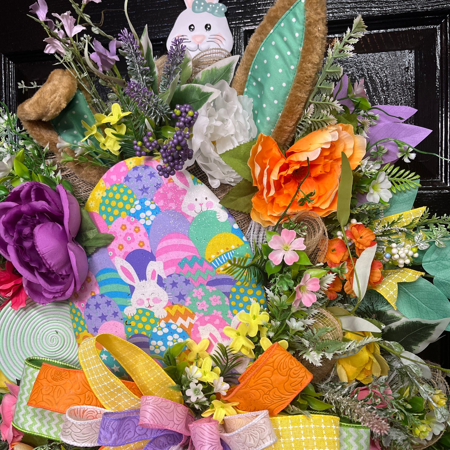 Easter Bunny Butt Wreath with Attachment