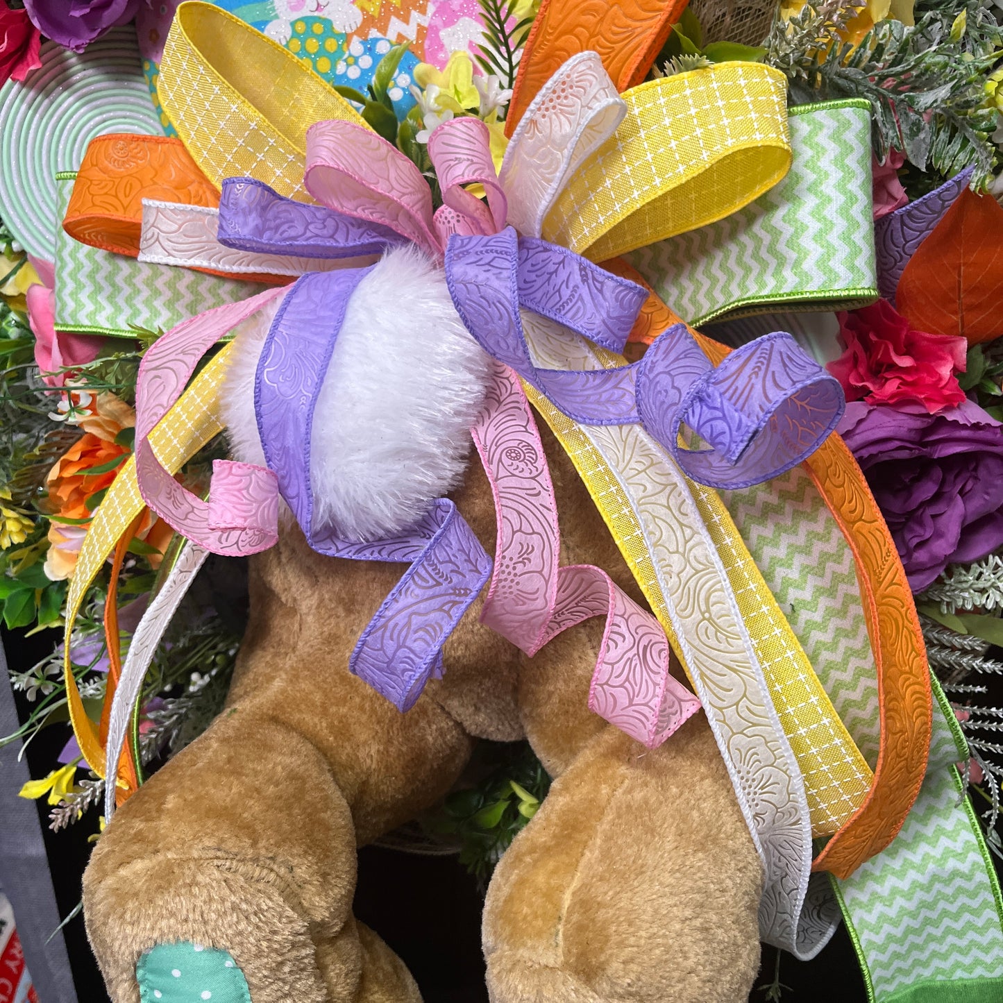 Easter Bunny Butt Wreath with Attachment
