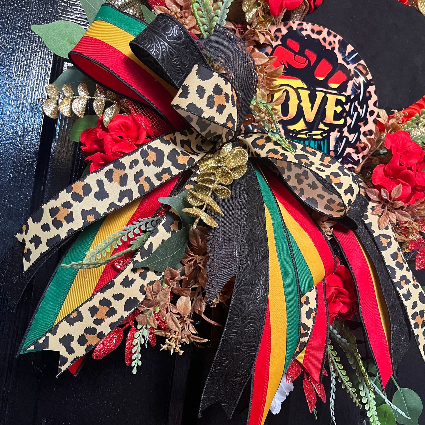 Love Junteenth & Black History Wreath