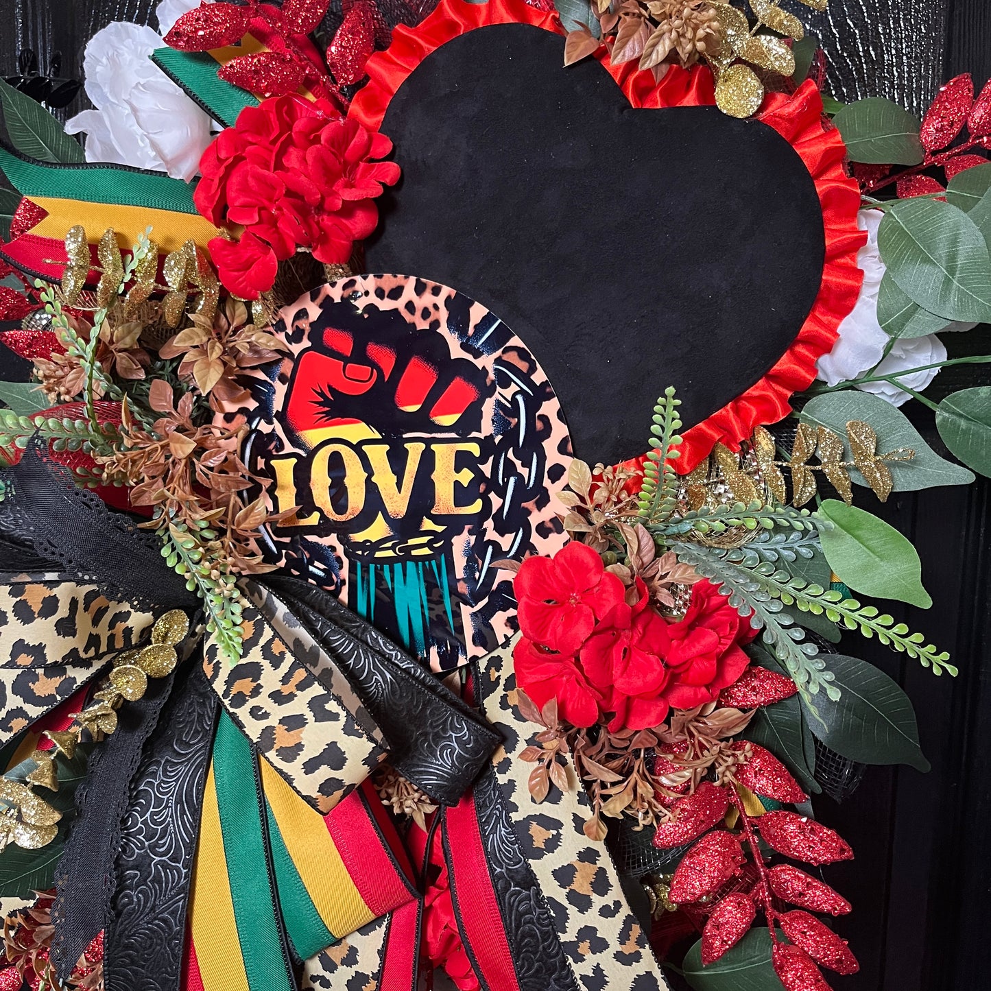Love Junteenth & Black History Wreath
