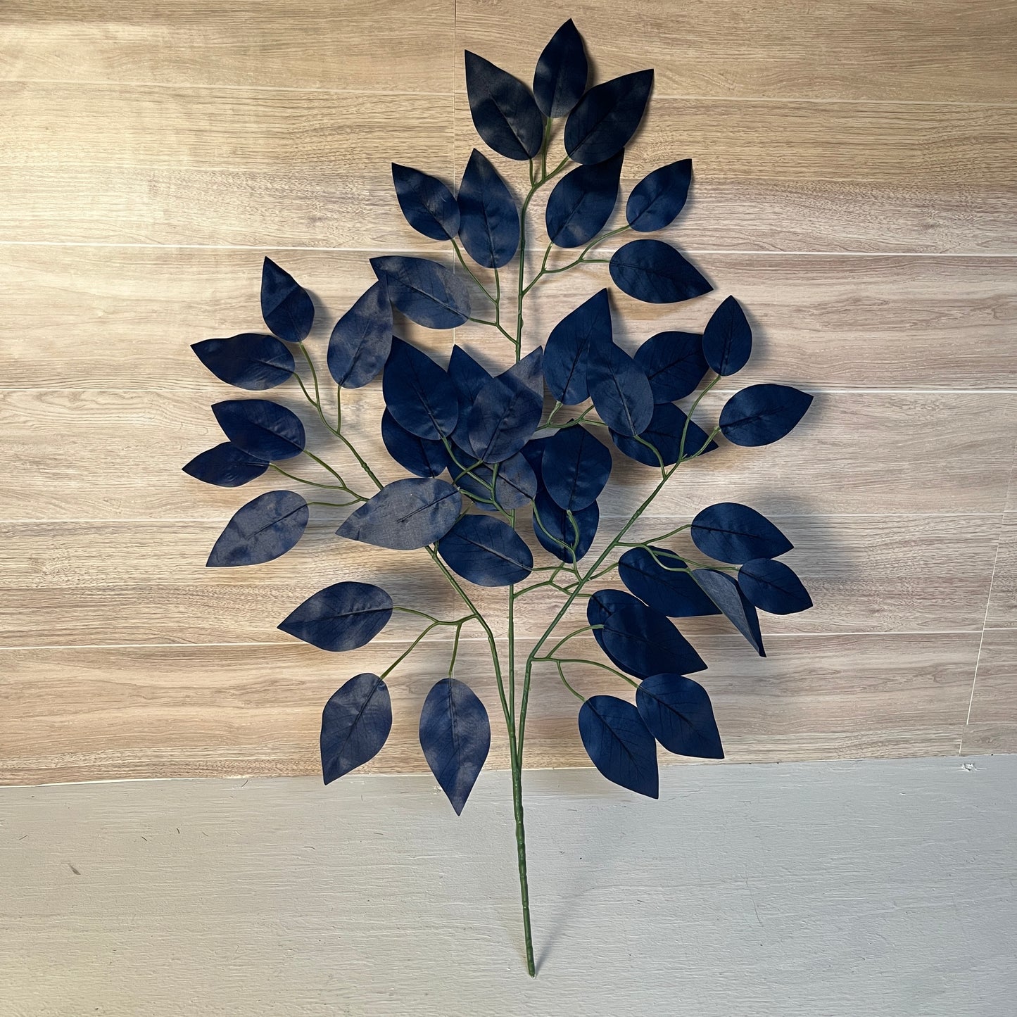 Navy Blue Ficus Stems (Sold by set of 3 Stems)