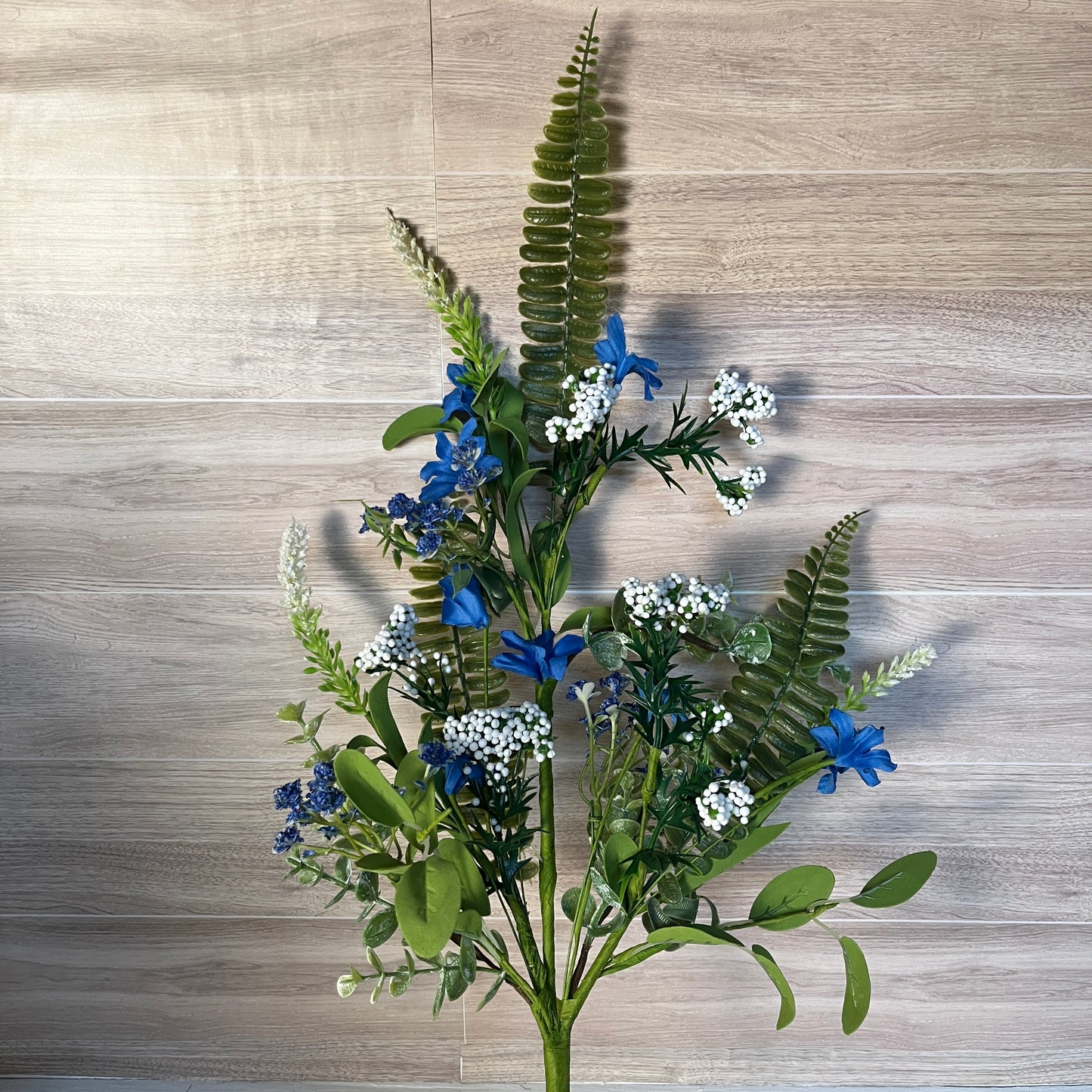 Blue Floral Filler Greenery Stem