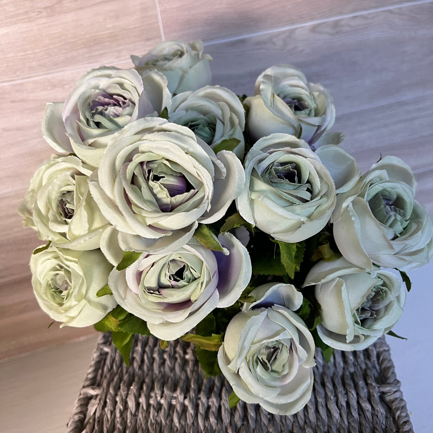 Green w/Purple contrast Mini Cabbage Bush (13stems)