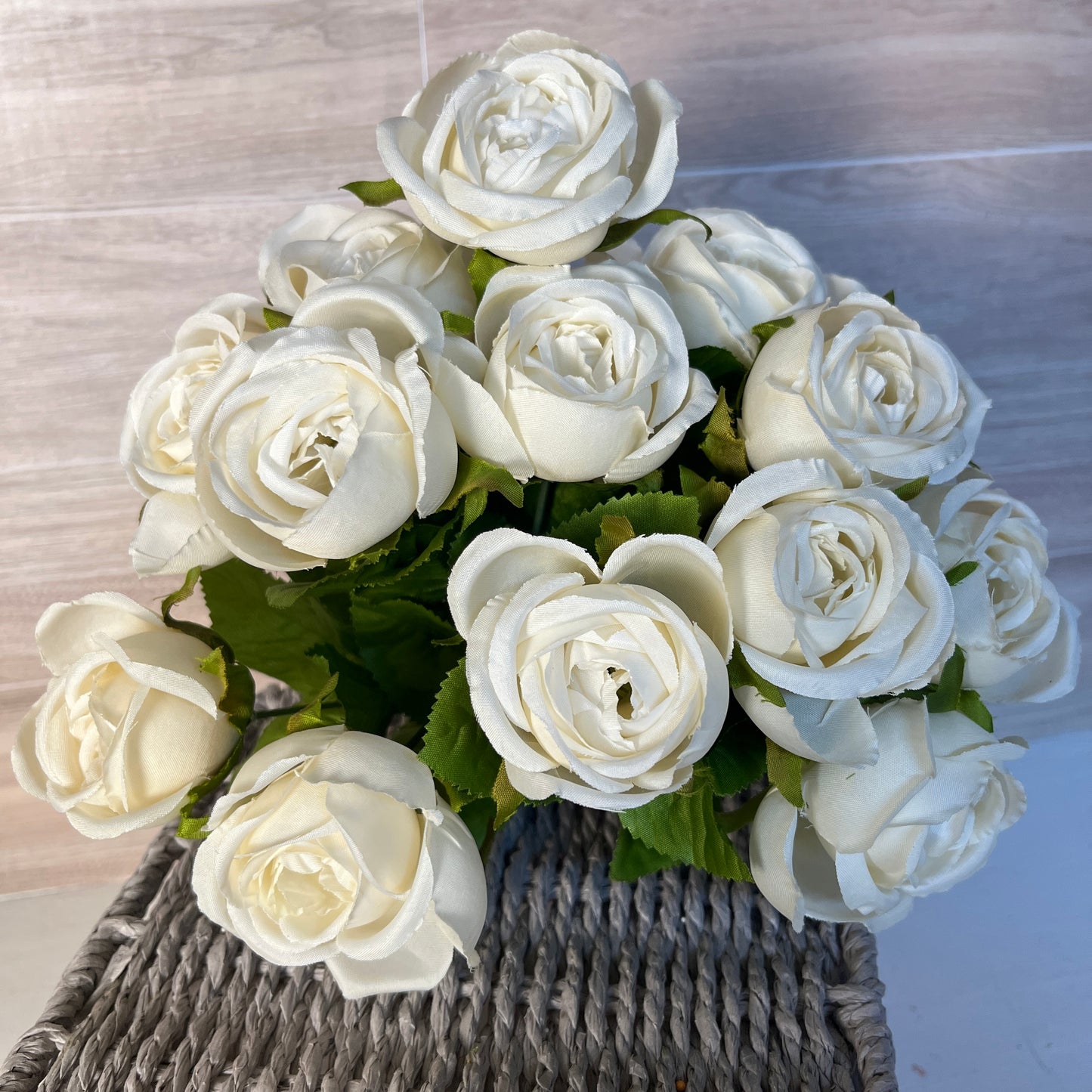 Ivory Cream Mini Cabbage Bush (13stems)