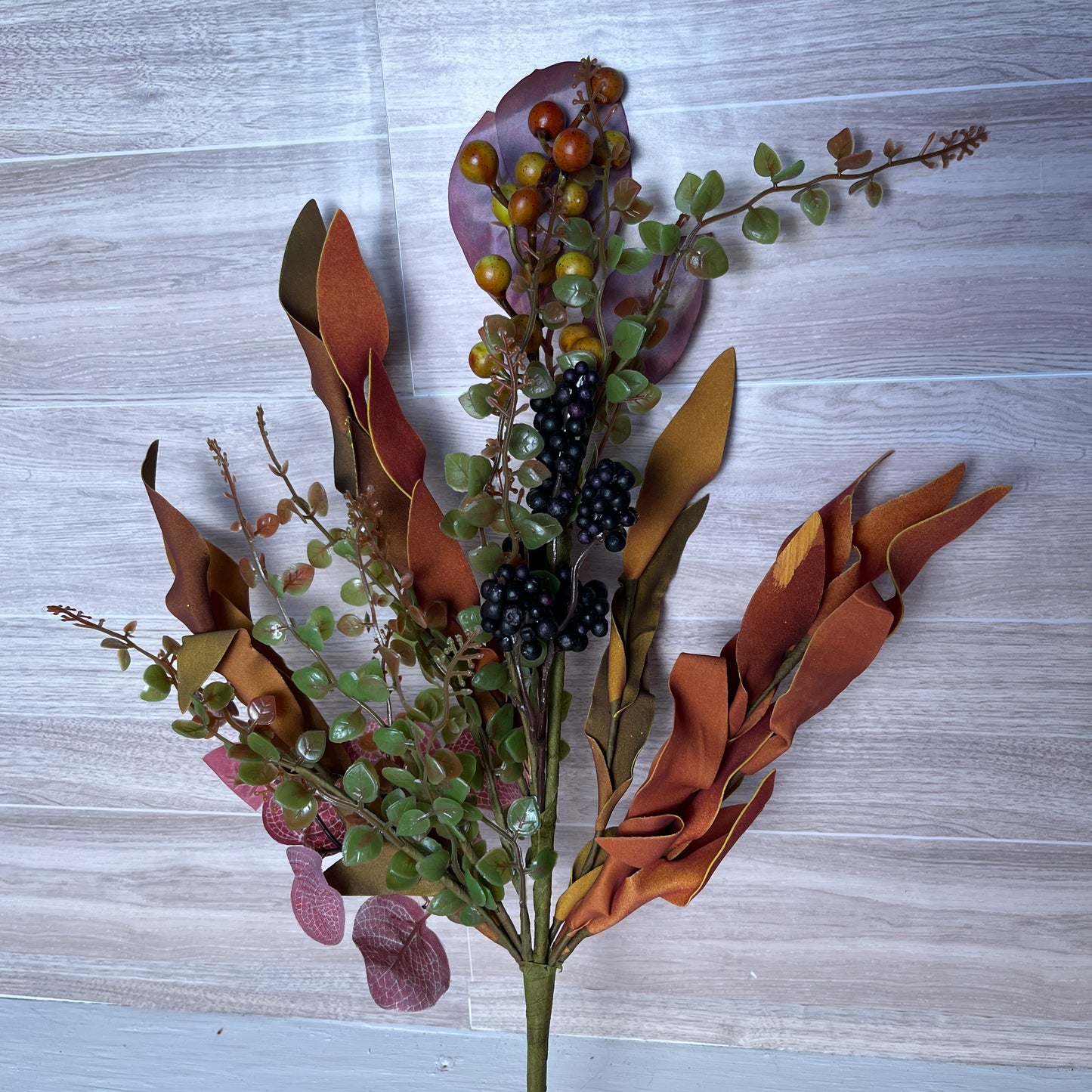 Fall Leaf w/ foliage Pick
