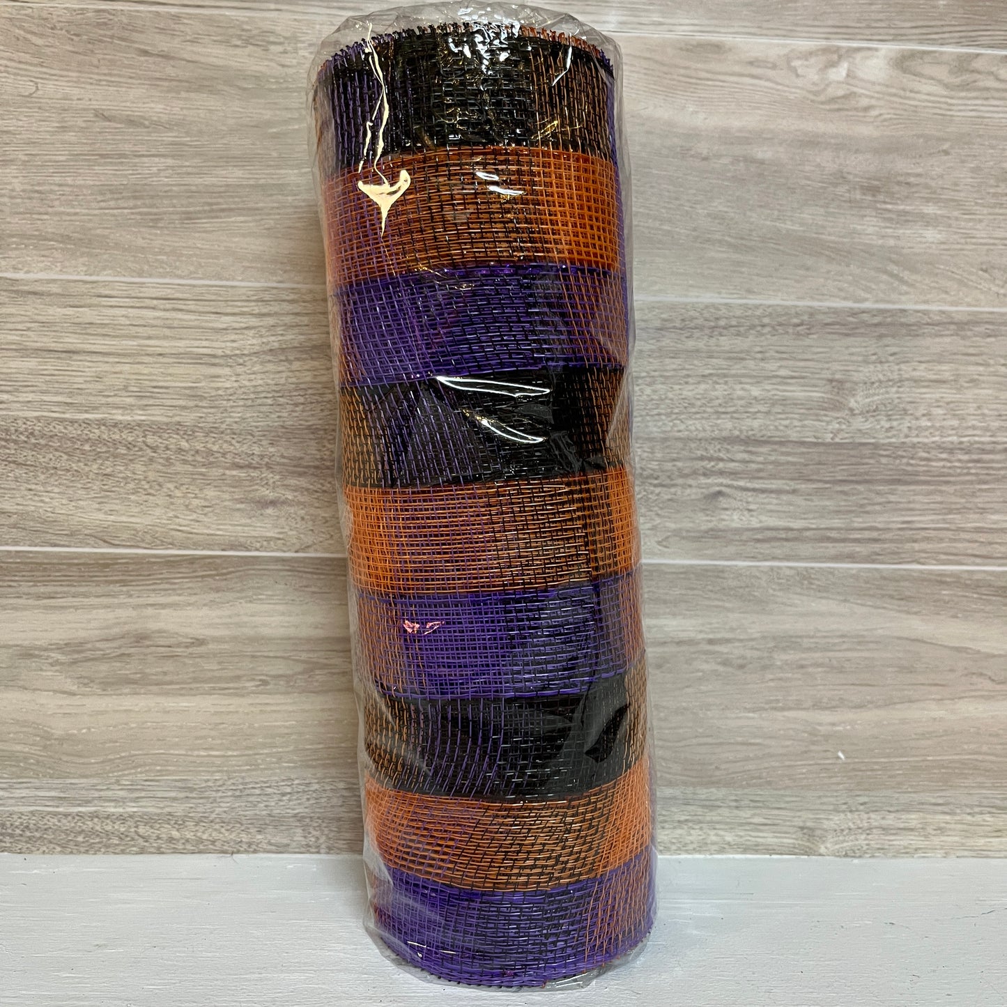 10X10YD Halloween Purple Black Orange Mesh