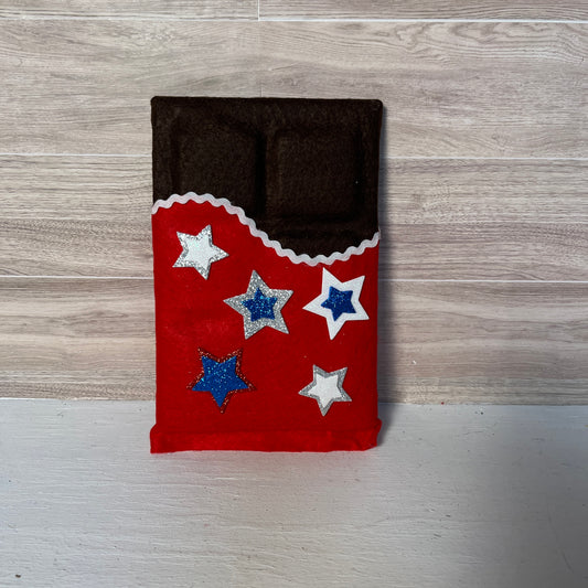 Faux Chocolate Candy Bar - Patriotic Theme