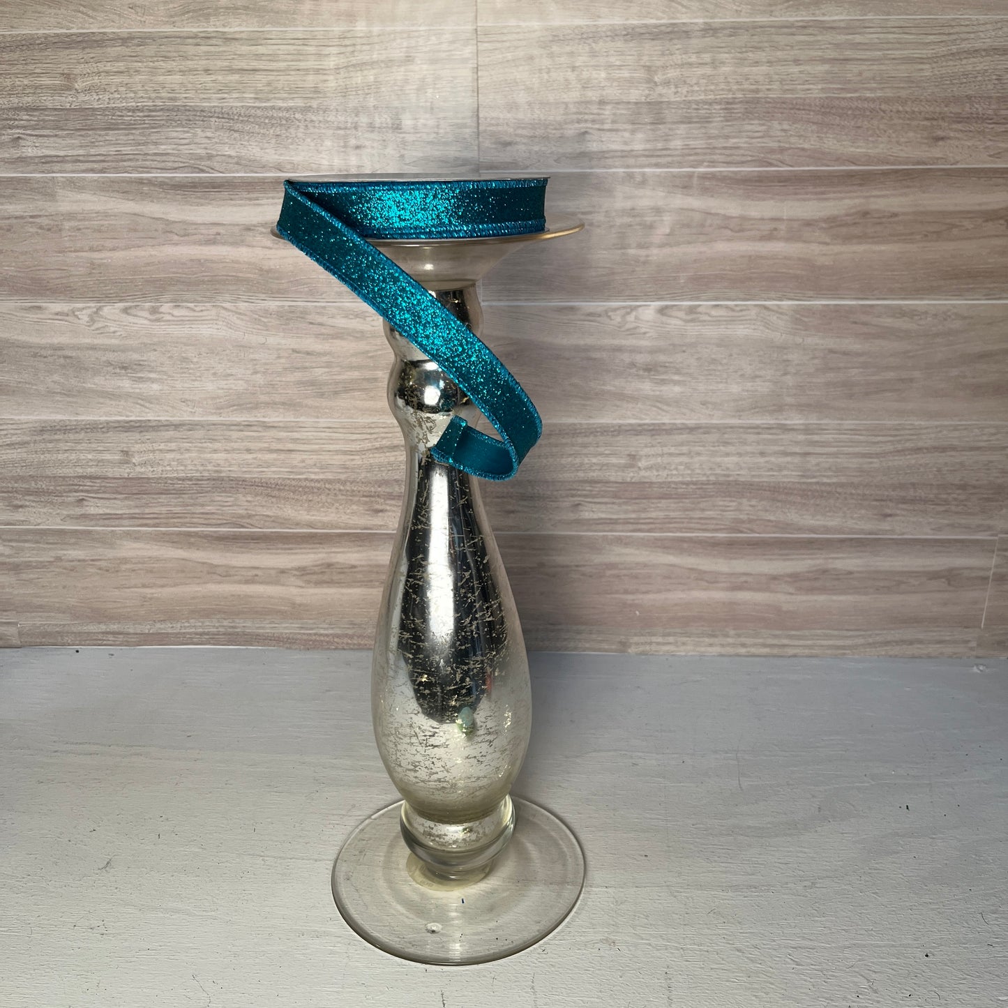 5/8"X10YD Fine Glitter Ribbon -Teal