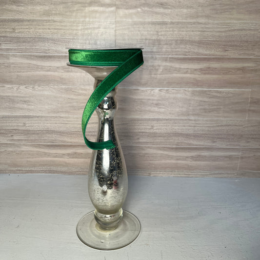 7/8"X10YD Velvet with Satin Back- Emerald Green