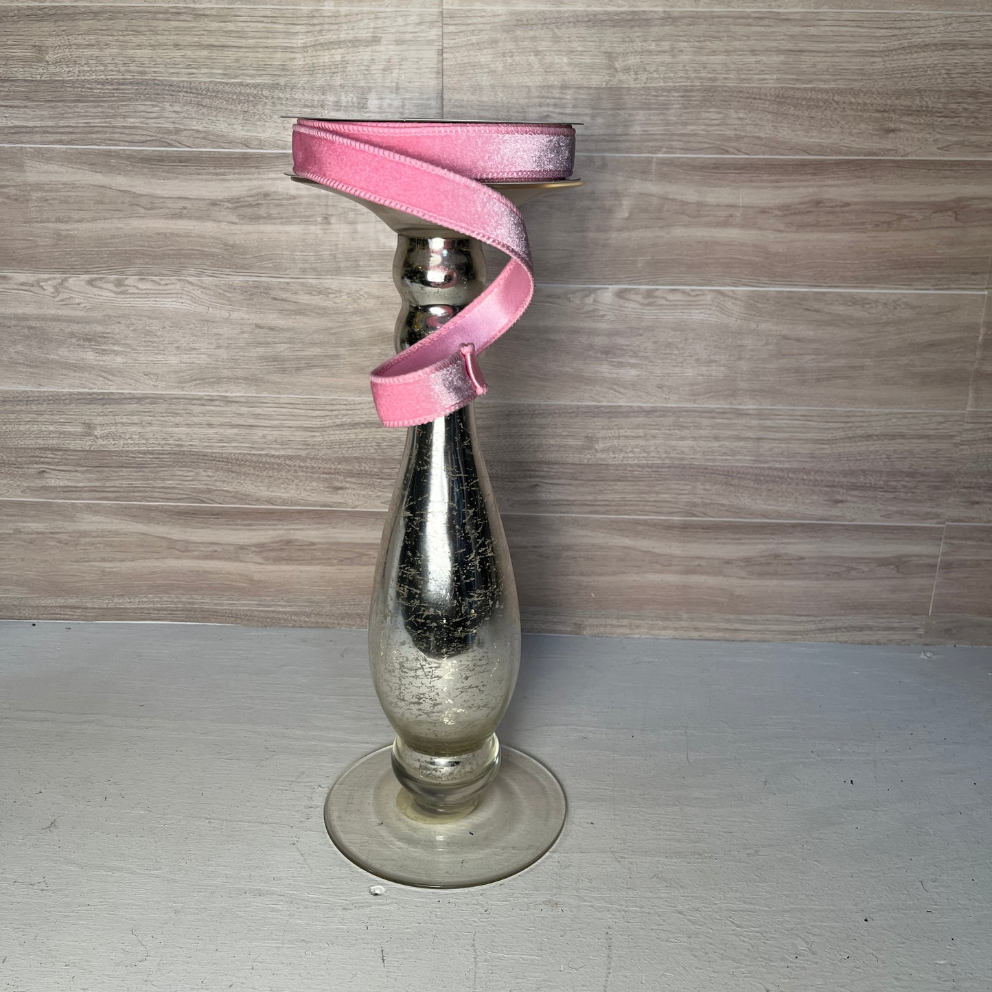 7/8"X10YD Velvet with Satin Back- Light Pink