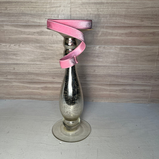 7/8"X10YD Velvet with Satin Back- Light Pink