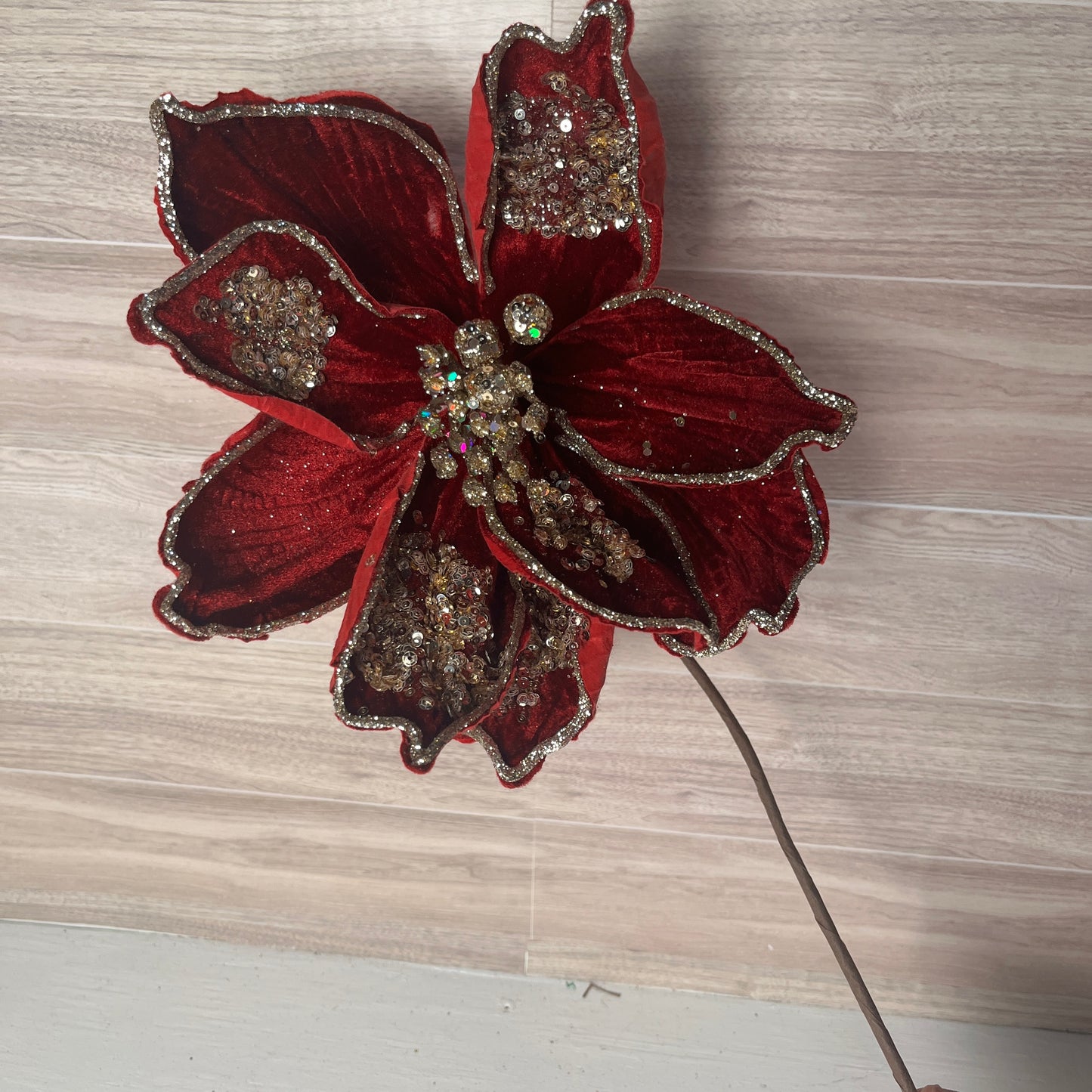 Glam Magnolia- Burgundy & Champagne