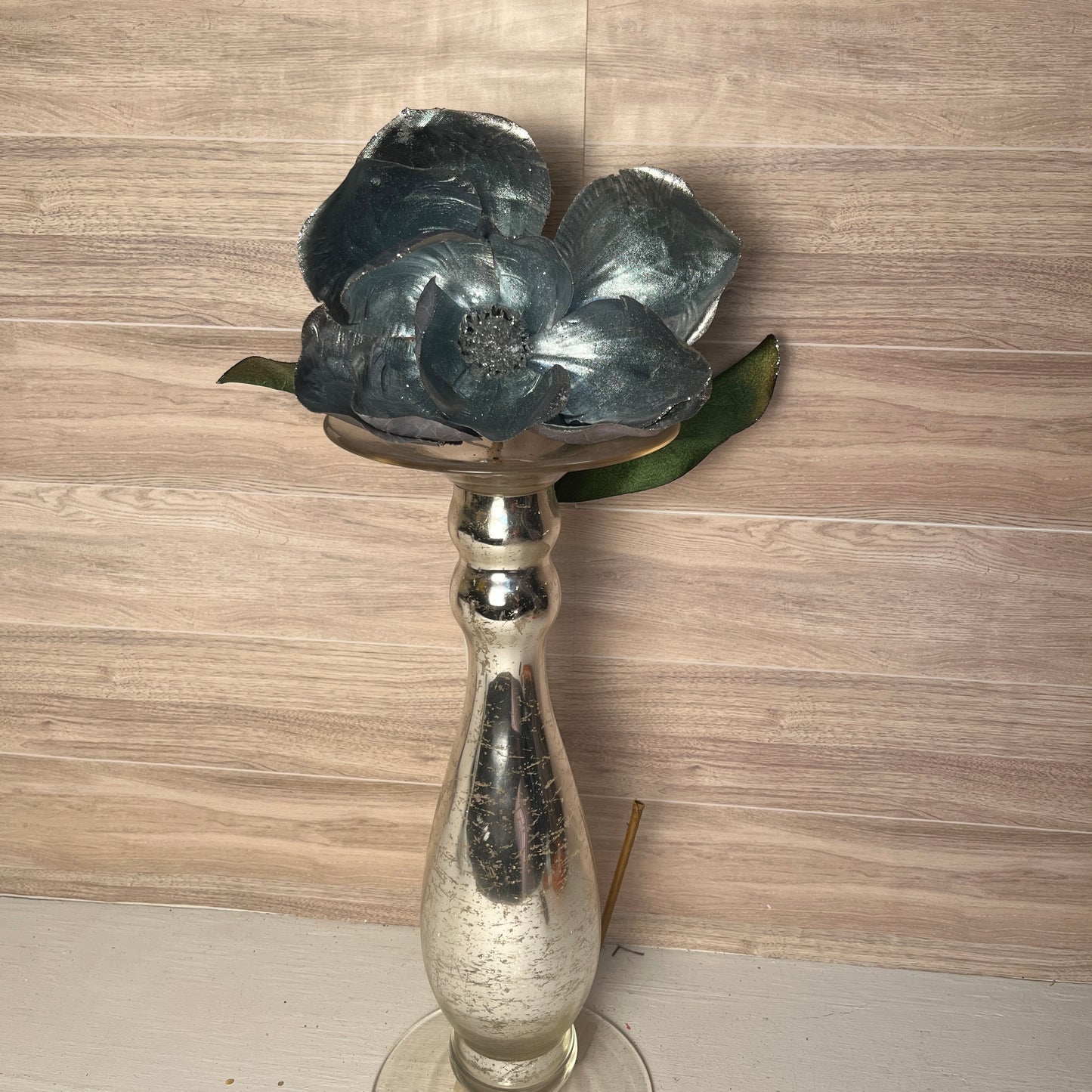 Glam Magnolia- Blue & Grey