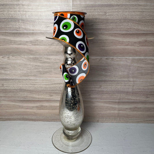 2.5" x 10yd Eyeballs Black Multi Color