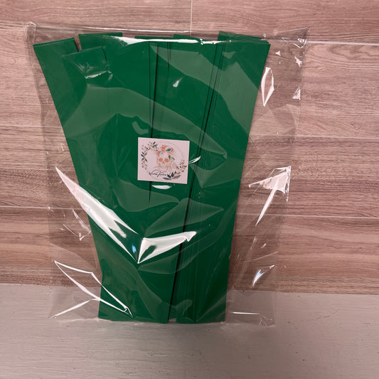 Pre-Cut Self Adhesive Matte Foam Strips (25) Emerald Green