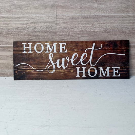 Home Sweet Home Wooden wreath sign