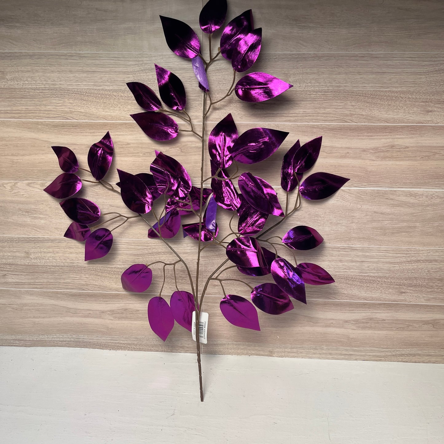Metallic Purple Ficus Stems (Sold by set of 3 Stems)