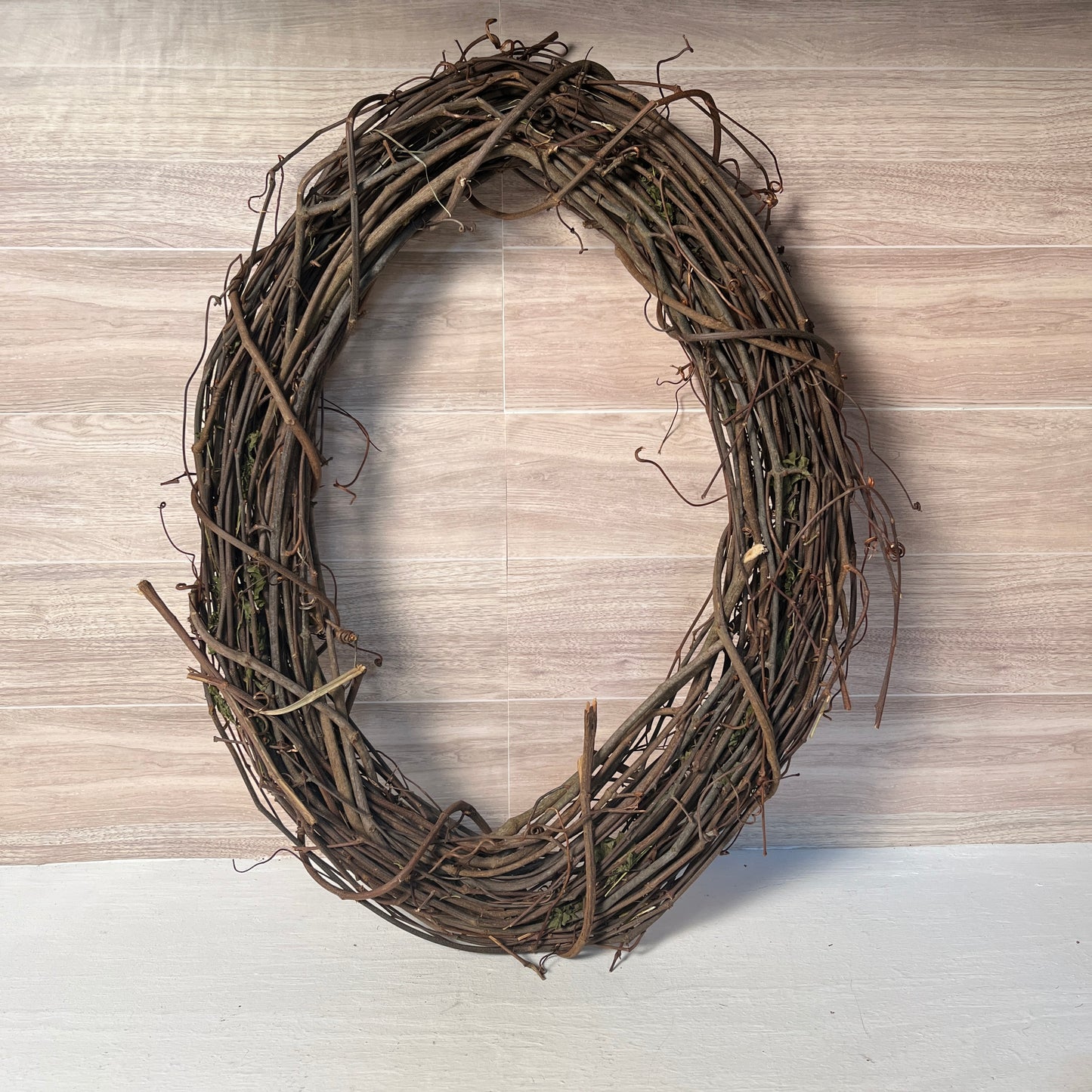 18" Oval Grapevine Wreath Base
