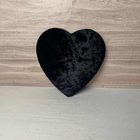 8.5" Black Velvet Heart Attachment