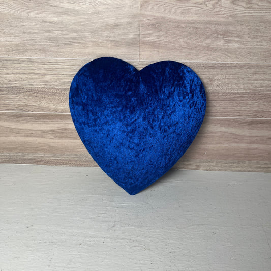 8.5" Velvet Royal Blue Heart Attachment