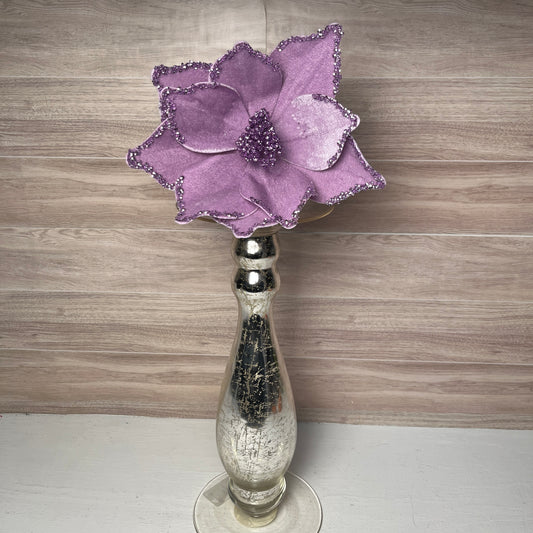 21.5" Lavender Poinsettia 10" Flower