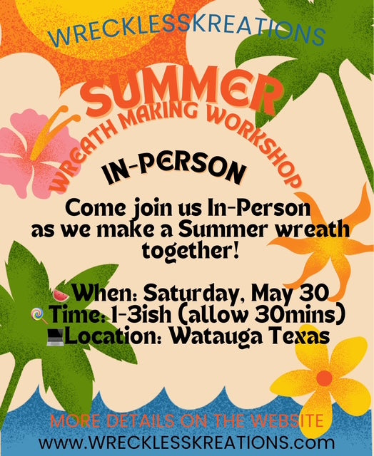 Summer Wreath Making Workshop In Person
